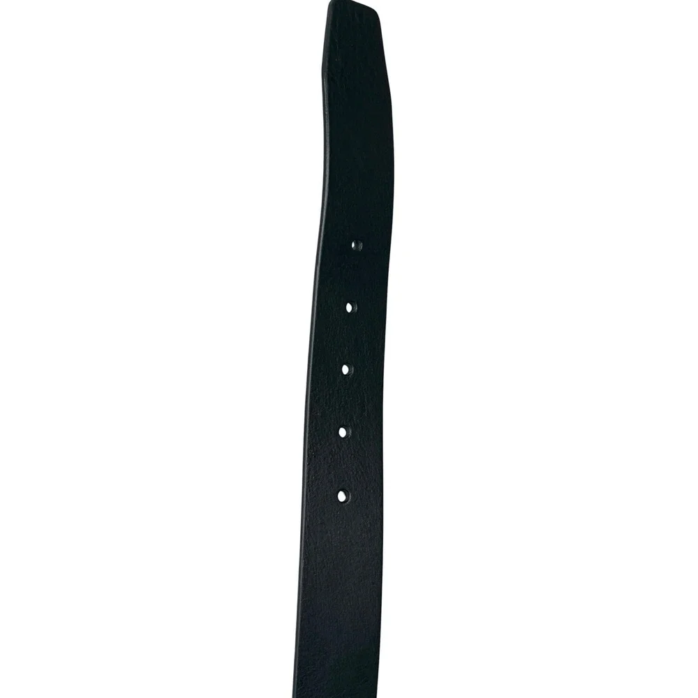 Mens Wearhouse Black Italian Leather Belt Size 42‎ Handcrafted USA 12615-001